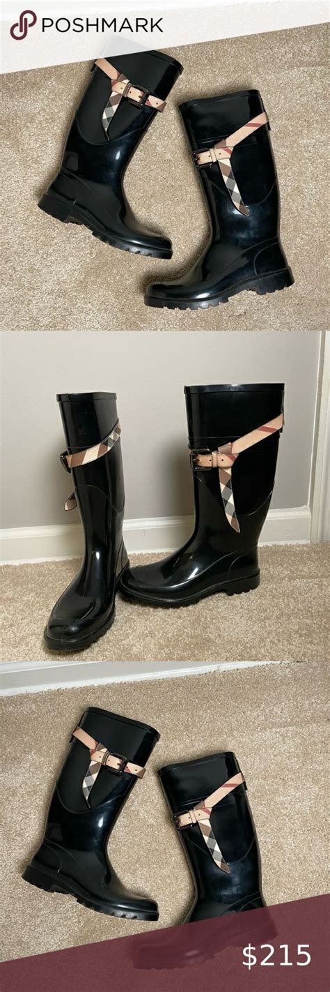 black burberry rain boot|burberry rain boots outlet.